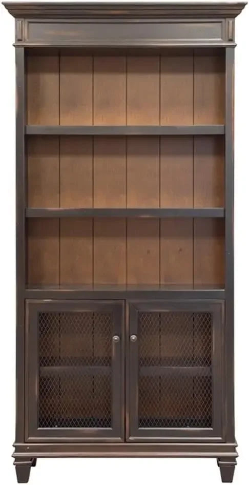 Hartford Bookcase, Brown - Fully Assembled,Three adjustable wood shelves that provides ample storage for both work & home needs