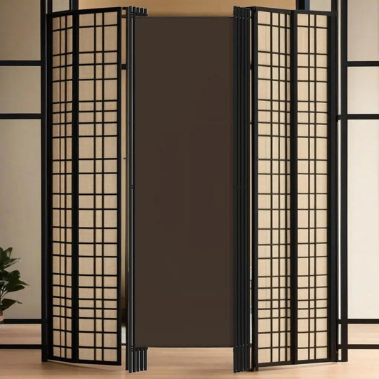 Room Divider 5-Panel Brown - 98.4x70.9 Inches Stylish Screen for Home Decor