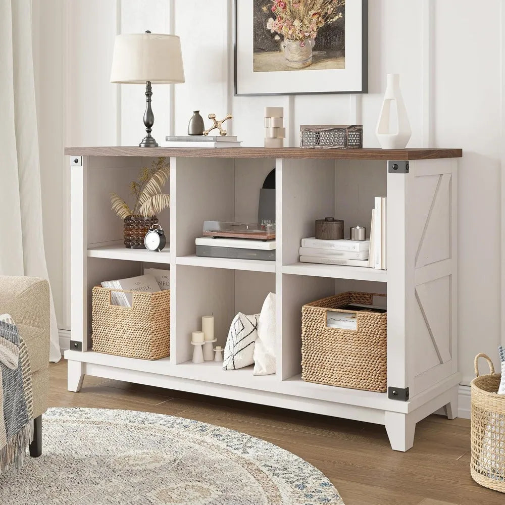 Storage Organizer 6 Cube , Bookshelf with Storage, White Cube Storage Organizer, Cube Storage Shelf for Bedroom