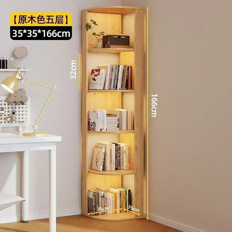 Bookcase Multi-layer Floor-to-ceiling Living Room Simple Storage Shelf Bedroom Bookshelf Kindergarten Locker Magazine Book Rack