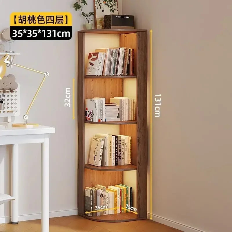 Bookcase Multi-layer Floor-to-ceiling Living Room Simple Storage Shelf Bedroom Bookshelf Kindergarten Locker Magazine Book Rack